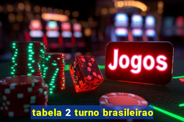 tabela 2 turno brasileirao